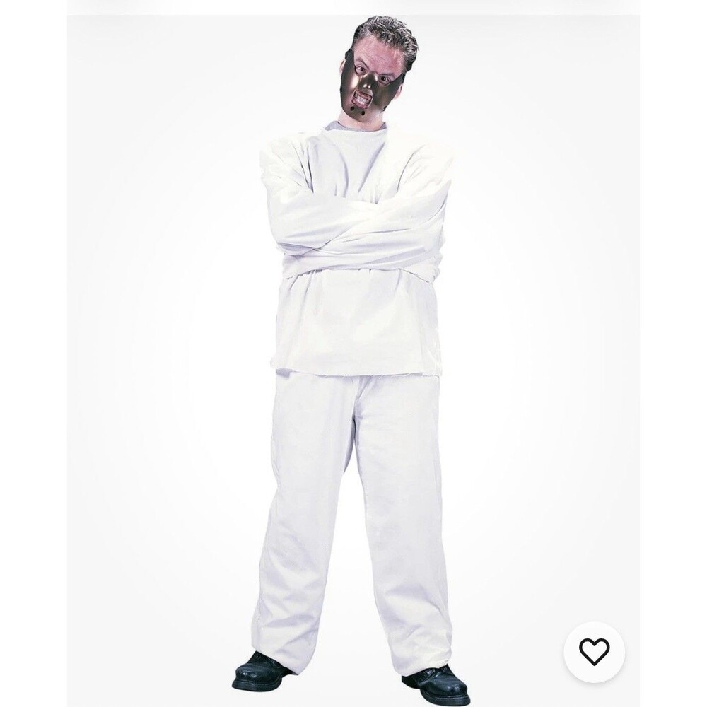 Fun World Men's Restraint Costume One Size White 1158 Hannibal Lecter Halloween